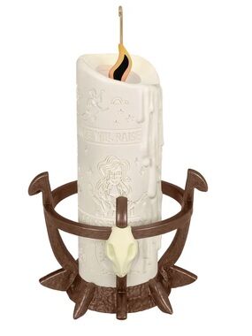 🆕 Disney Hocus Pocus Decorative Candle with Brown Holder - Halloween Accent